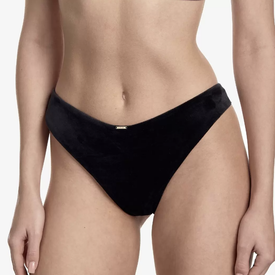 Ajour Shade Velvet High Leg Thong C15