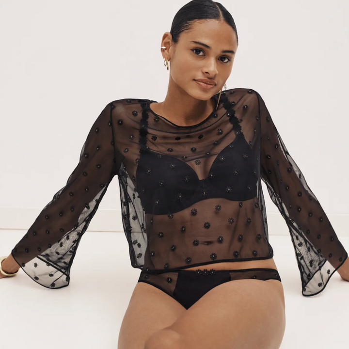 Marie Jo Daisy Top in Black 0803029