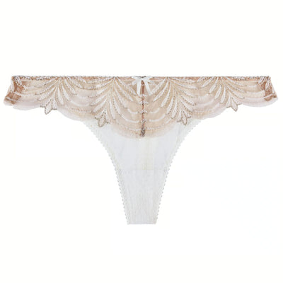 Aubade Hypnolove Tanga in Gold Feather LD26-Panties-Aubade-Gold Feather-XSmall-Anna Bella Fine Lingerie, Reveal Your Most Gorgeous Self!