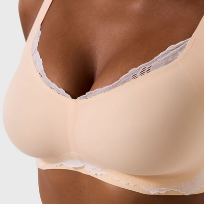 Evelyn & Bobbie Beyond Lace Bra in Peach Rose'-Anna Bella Fine Lingerie-Peach Rose'-Medium-
