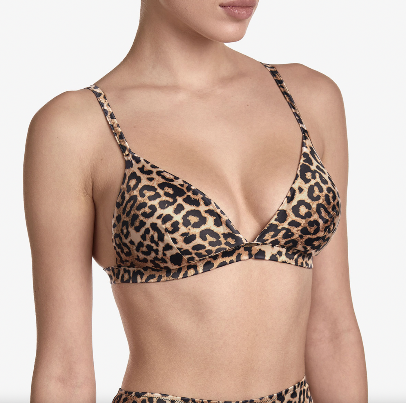 Ajour Mirage Bralette BM4-Anna Bella Fine Lingerie-Black with Animal Print-XSmall-