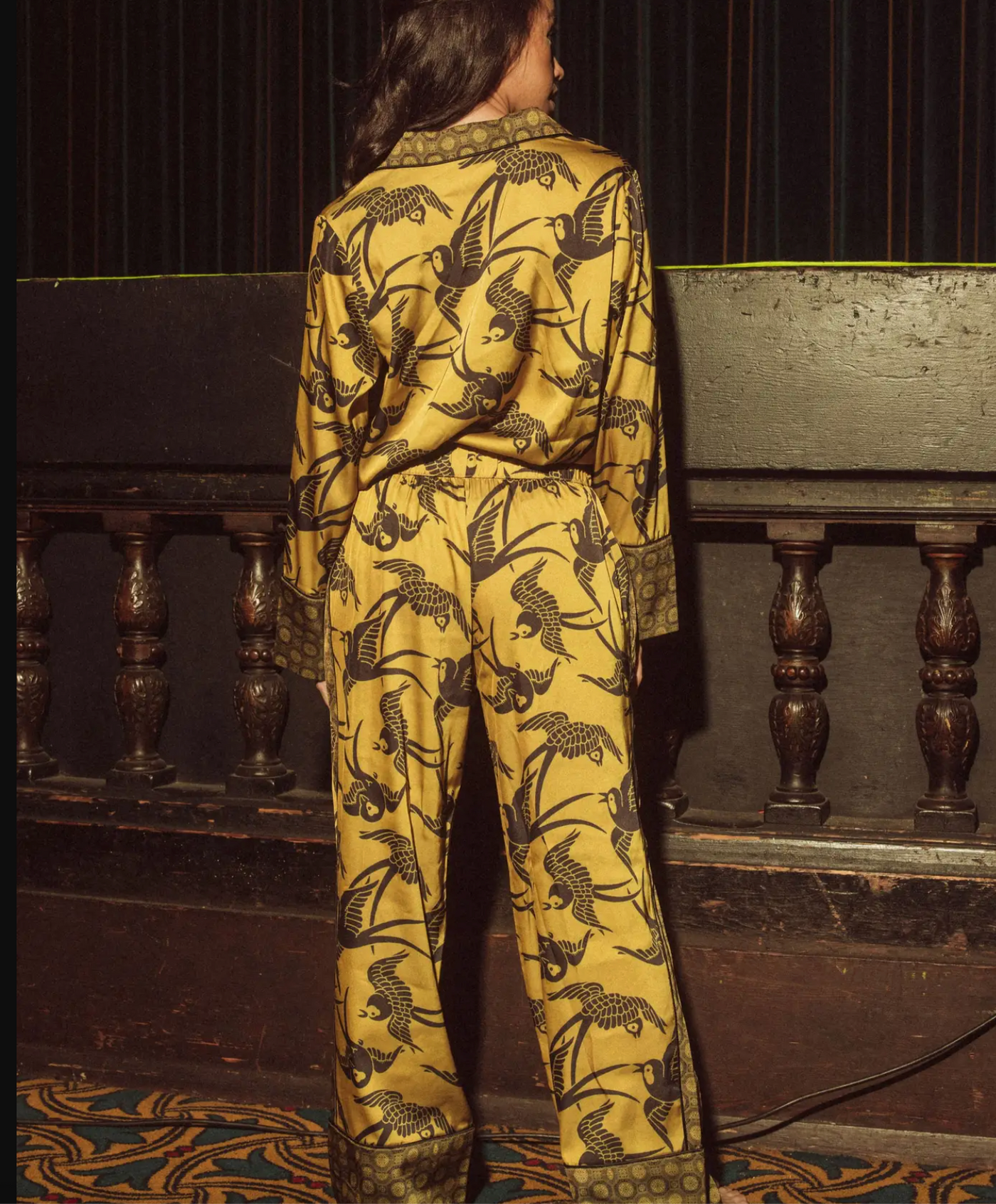 Kilo Brava Satin Collection Long PJ Set 14203