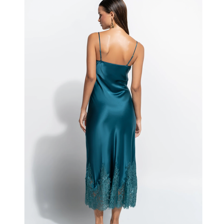 Ginia Bon Nuit Slip in Teal GCL302