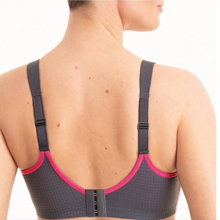 Anita Performance WireX Sports Bra 5599 in Antrazite/Pink