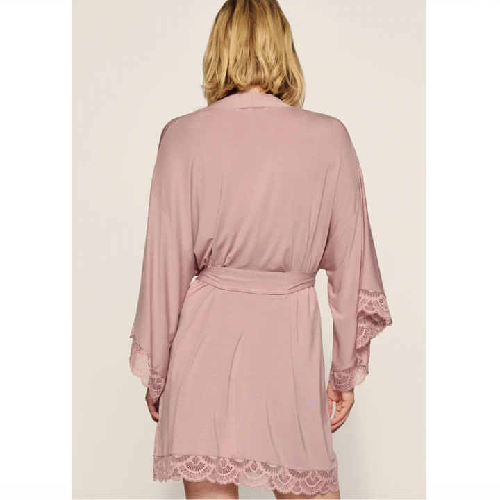 Eberjey Mariana Short Robe R1710KN in Woodrose