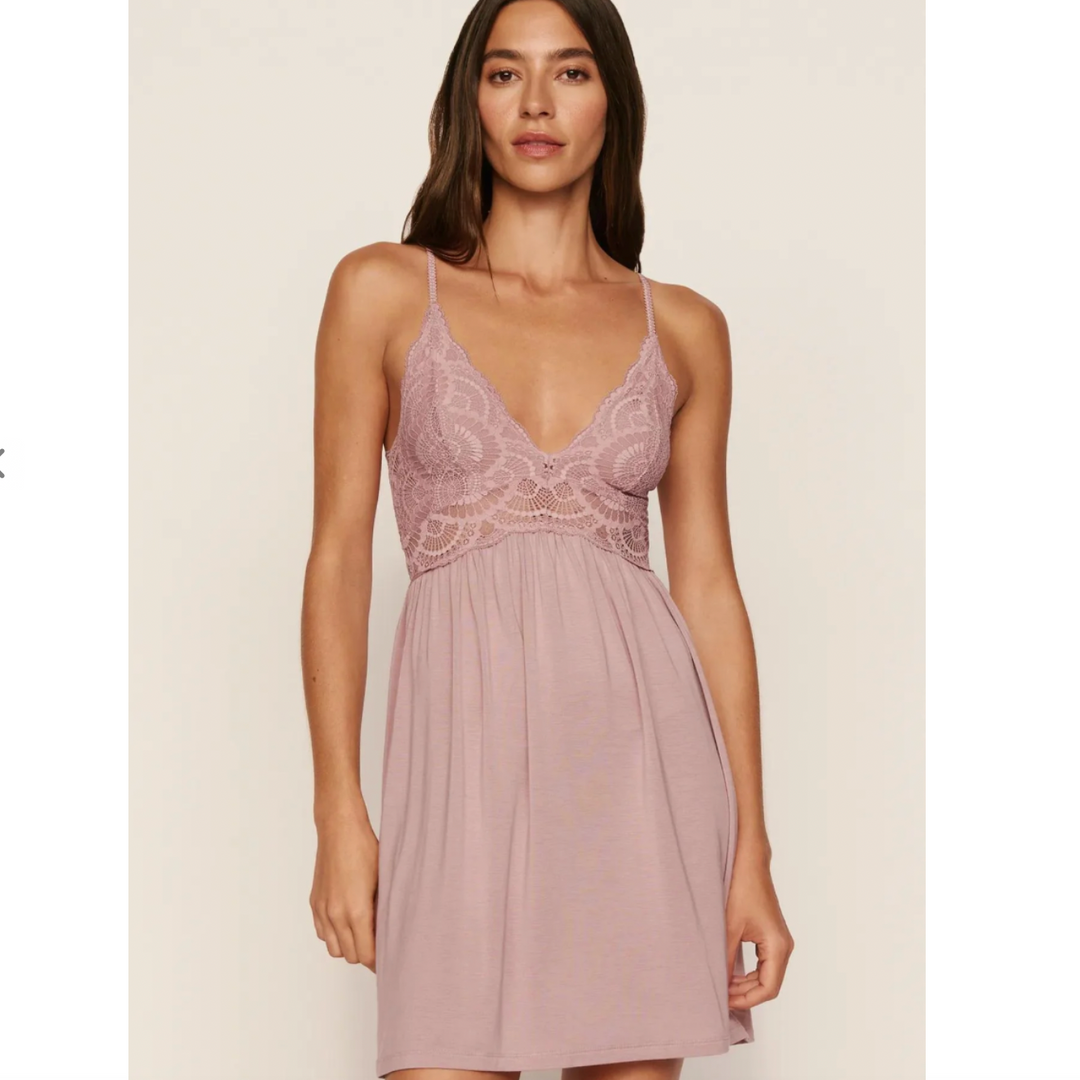 Eberjey Mariana Chemise S1710 in Woodrose