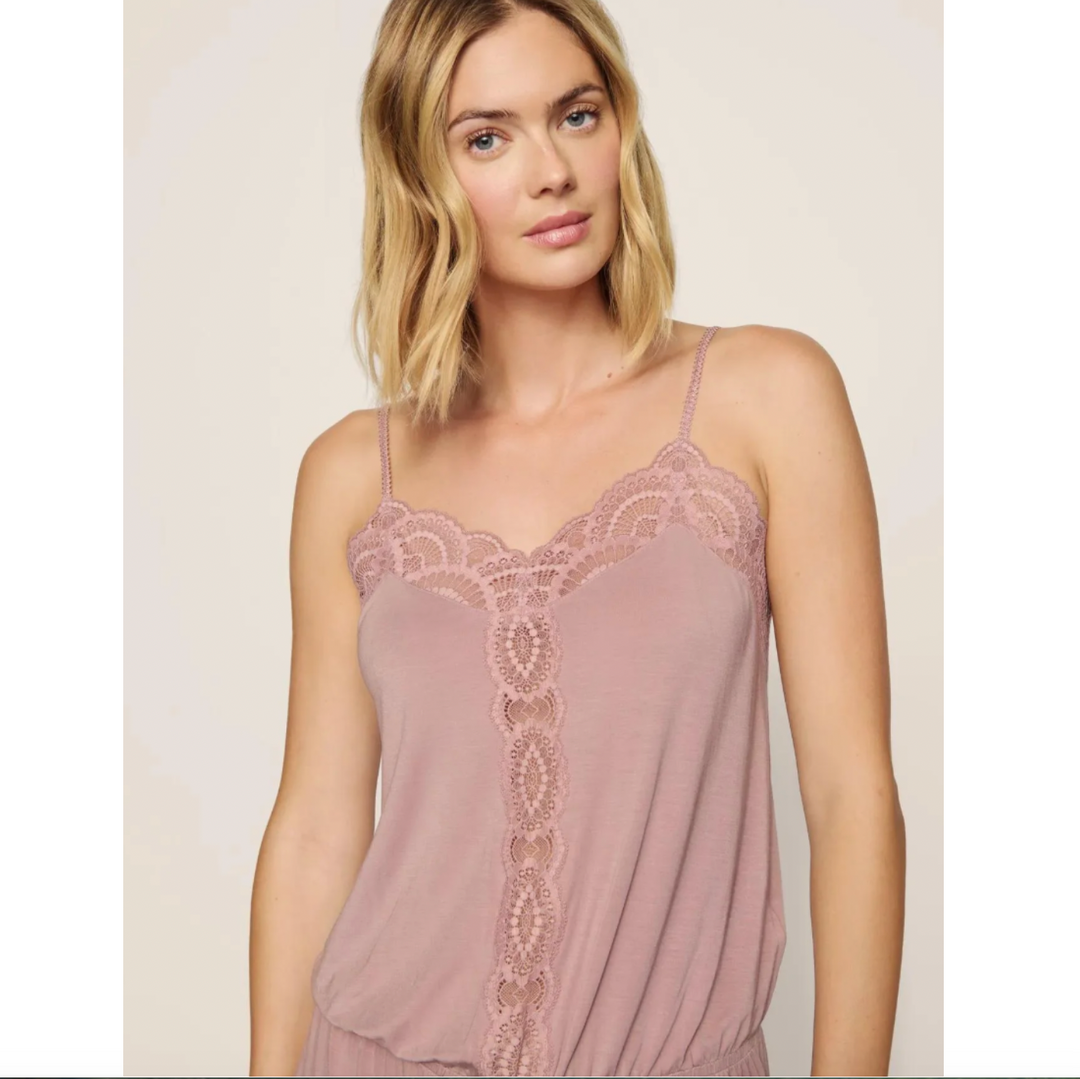 Eberjey Mariana Romper D1710 in Woodrose