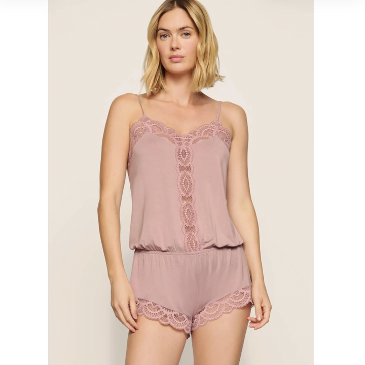 Eberjey Mariana Romper D1710 in Woodrose