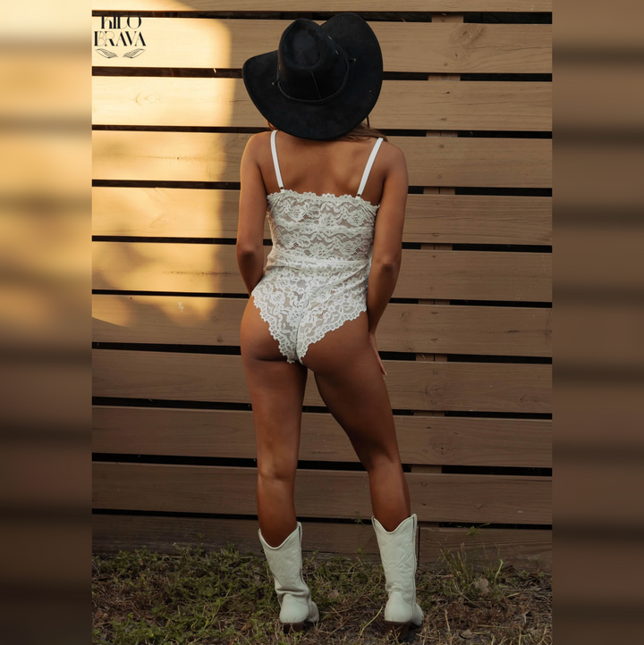 Kilo Brava Lace Collection Teddy 13222 in White