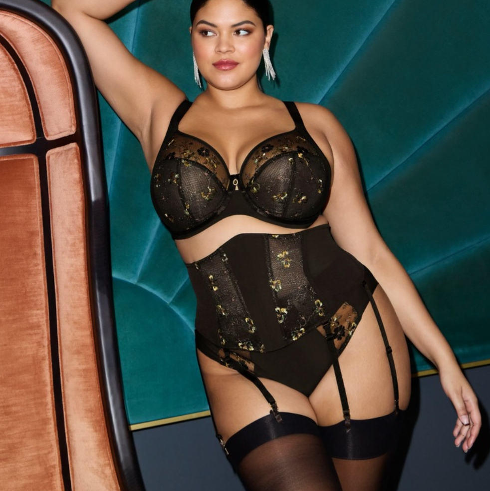 Elomi Lyriana Suspender EL303791 in Jet