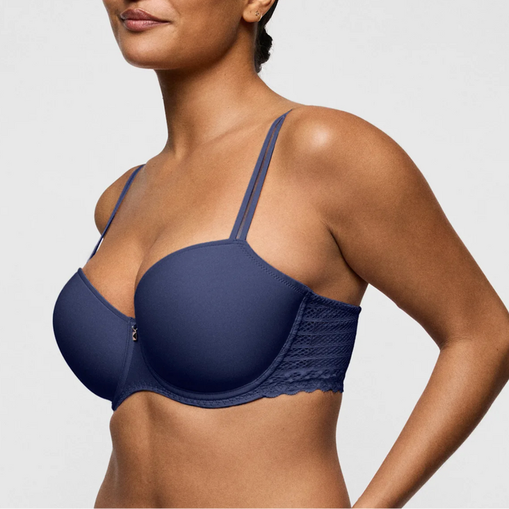 Prima Donna Twist Side Balcony Bra 0242572 in Indigofera