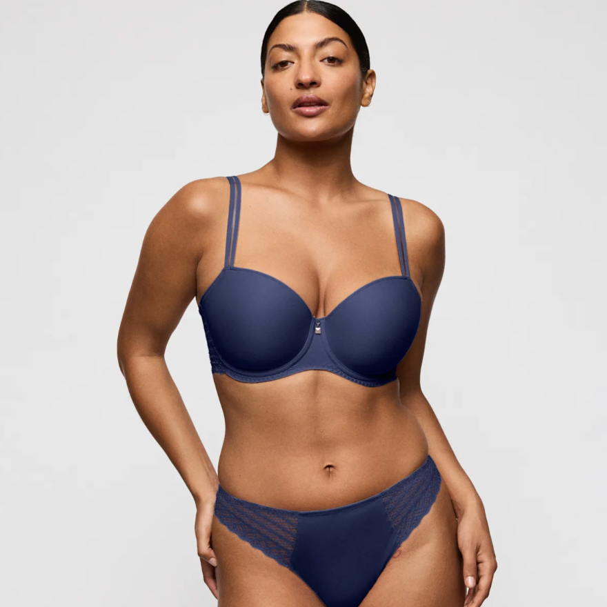 Prima Donna Twist Side Balcony Bra 0242572 in Indigofera