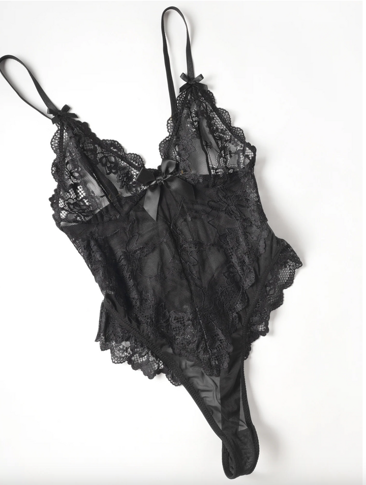 Oh La La Cheri Valentine Soft Cup Teddy 52-10824 in Black