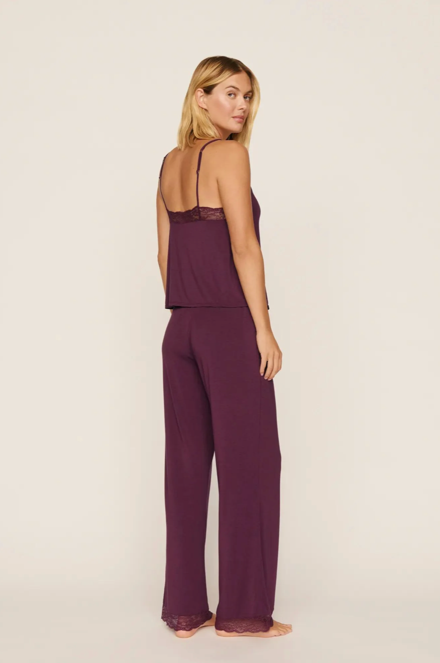 Eberjey Kari Cami &amp; Pant PJ Set C4060Z in Wildberry