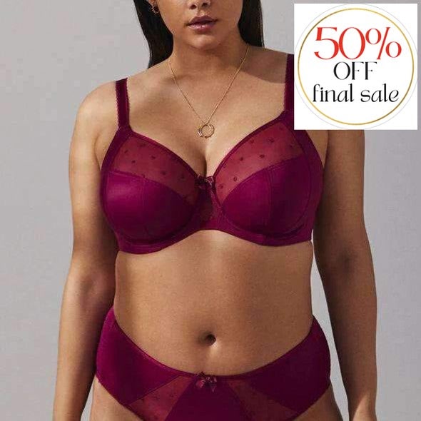 Sculptresse Candi Full Cup Bra in Cassis 9375-Bras-Sculptresse-Cassis-40-E-Anna Bella Fine Lingerie, Reveal Your Most Gorgeous Self!