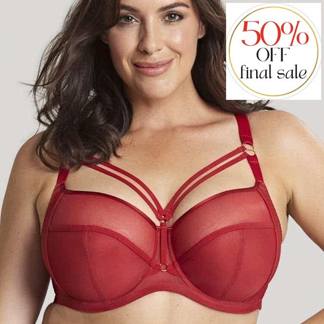 Sculptresse Dionne Full Cup Bra in Fiery Red 9695-Bras-Sculptresse-Fiery Red-36-E-Anna Bella Fine Lingerie, Reveal Your Most Gorgeous Self!