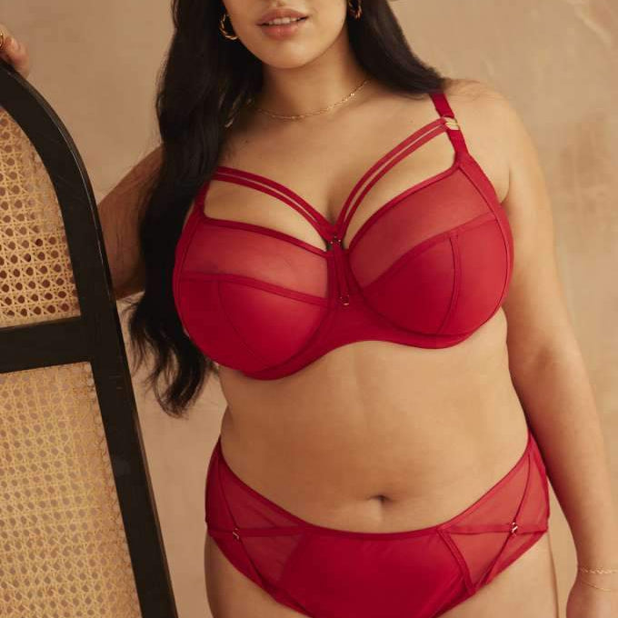 Sculptresse Dionne Midi Brief In Fiery Red 9692-Anna Bella Fine Lingerie-Fiery Red-Medium-