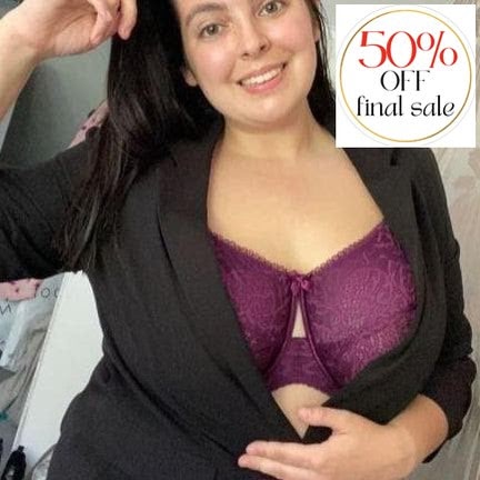 Sculptresse Estel Full Cup Bra in Damson 9685-Bras-Sculptresse-Damson-36-E-Anna Bella Fine Lingerie, Reveal Your Most Gorgeous Self!