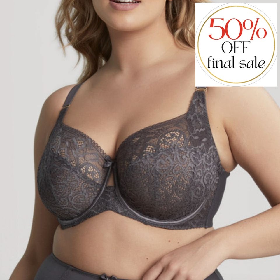 Sculptresse Estel Full Cup Bra in Kitten Grey 9685-Bras-Sculptresse-Kitten Grey-42-E-Anna Bella Fine Lingerie, Reveal Your Most Gorgeous Self!