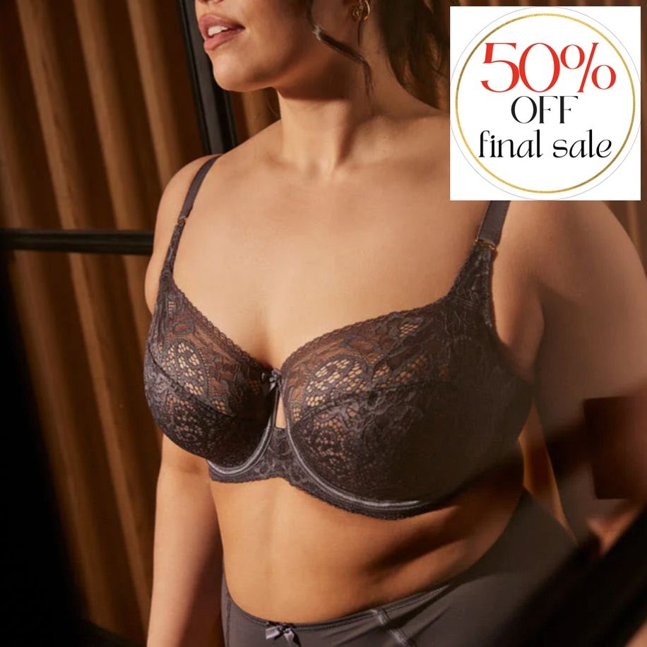Sculptresse Estel Full Cup Bra in Kitten Grey 9685-Bras-Sculptresse-Kitten Grey-42-E-Anna Bella Fine Lingerie, Reveal Your Most Gorgeous Self!