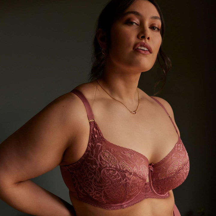 Sculptresse Estel Full Cup Bra in Rose Gold 9685-Bras-Sculptresse-Rose Gold-42-E-Anna Bella Fine Lingerie, Reveal Your Most Gorgeous Self!
