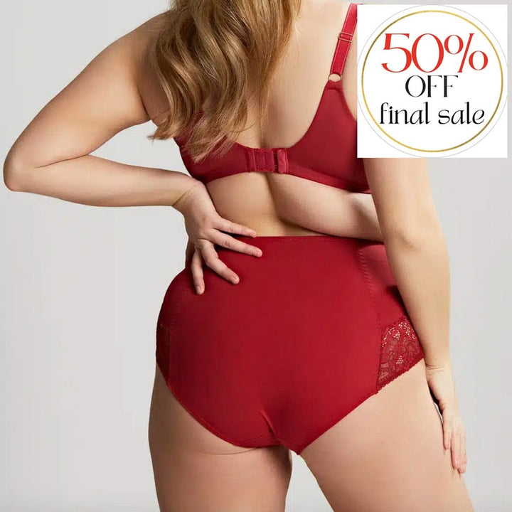 Sculptresse Estel High Waist Brief in Raspberry 9684-Panties-Sculptresse-Raspberry-Medium-Anna Bella Fine Lingerie, Reveal Your Most Gorgeous Self!