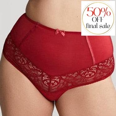 Sculptresse Estel High Waist Brief in Raspberry 9684-Panties-Sculptresse-Raspberry-Medium-Anna Bella Fine Lingerie, Reveal Your Most Gorgeous Self!