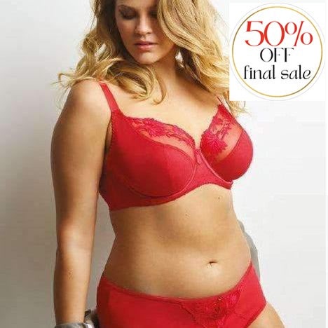 Sculptresse Nico Convertible Bra 9811-Bras-Sculptresse-Red-36-F-Anna Bella Fine Lingerie, Reveal Your Most Gorgeous Self!