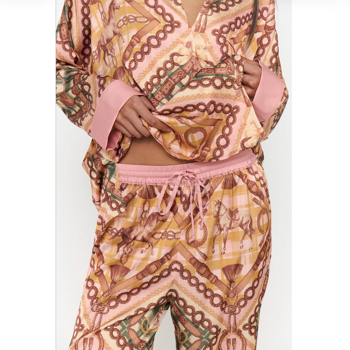 Show Me Your Mumu Saddle Club PJ Set-Sleepwear-Show Me Your Mumu-Saddle Club-XSmall-Anna Bella Fine Lingerie, Reveal Your Most Gorgeous Self!
