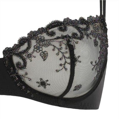 Simone Perel Delice Half Cup Bra in Noir Gem 12X330-Anna Bella Fine Lingerie-Noir Gem-32-B