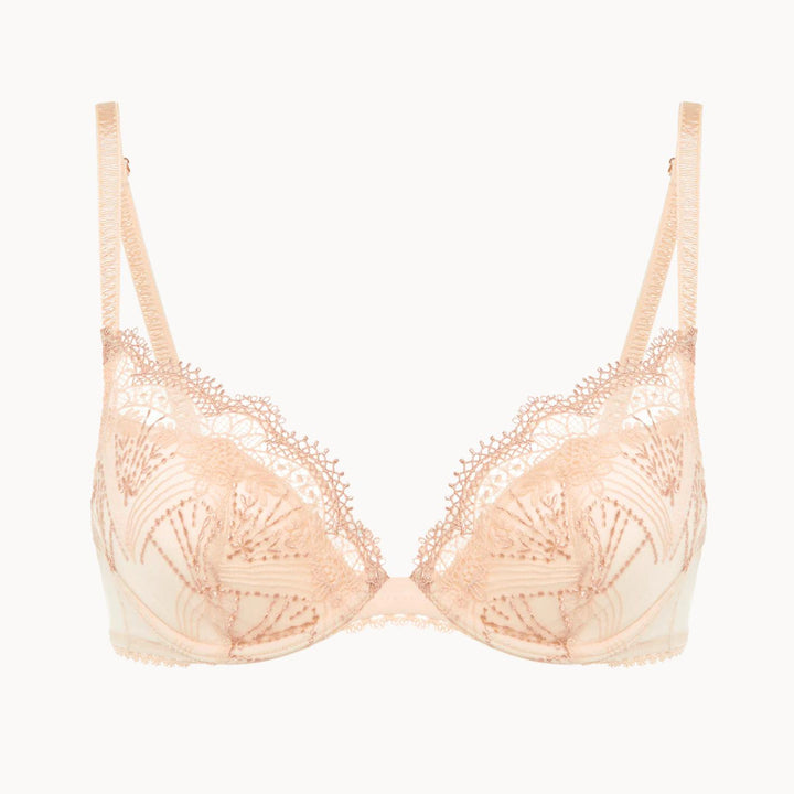 Simone Perele Allure Push Up Bra 1F2340 in Beige Chic-Bras-Simone Perele-Beige Chic-32-B-Anna Bella Fine Lingerie, Reveal Your Most Gorgeous Self!