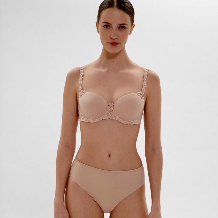 Simone Perele Andora Balconette Bra in Peau Rose 131343-Bras-Simone Perele-Peau Rose-34-C-Anna Bella Fine Lingerie, Reveal Your Most Gorgeous Self!