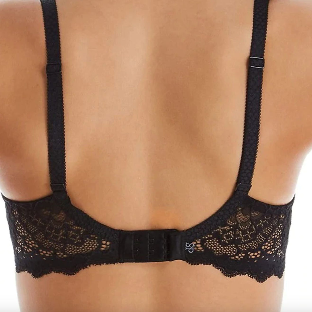 Simone Perele Caresse 3D Demi Cup Bra in Black 12A343-Bras-Simone Perele-Black-32-F-Anna Bella Fine Lingerie, Reveal Your Most Gorgeous Self!