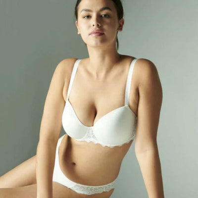 Simone Perele Caresse 3D Demi Cup Bra in Ivory 12A343-Anna Bella Fine Lingerie-Ivory-38-D