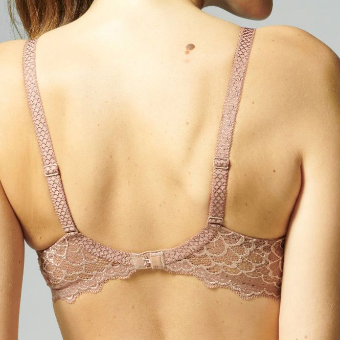 Simone Perele Caresse 3D Plunge 12A316 in Coco Brown-Bras-Simone Perele-Coco Brown-30-F-Anna Bella Fine Lingerie, Reveal Your Most Gorgeous Self!
