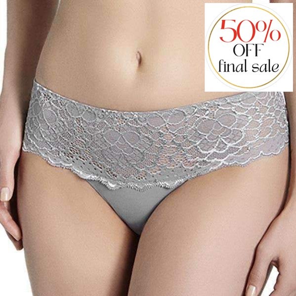 Simone Perele Caresse Boyshort 12A630-Panties-Simone Perele-Pearl Grey-XSmall-Anna Bella Fine Lingerie, Reveal Your Most Gorgeous Self!