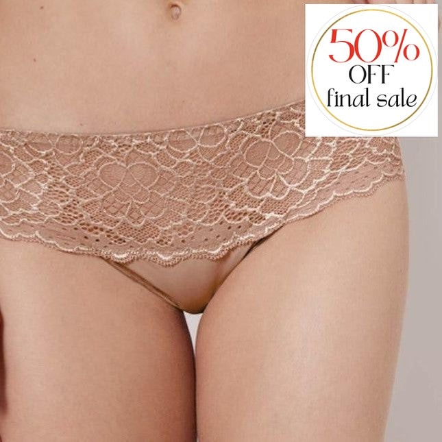 Simone Perele Caresse Boyshort in Nutmeg 12A630-Panties-Simone Perele-Nutmeg-Small-Anna Bella Fine Lingerie, Reveal Your Most Gorgeous Self!