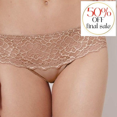 Simone Perele Caresse Boyshort in Nutmeg 12A630-Panties-Simone Perele-Nutmeg-Small-Anna Bella Fine Lingerie, Reveal Your Most Gorgeous Self!