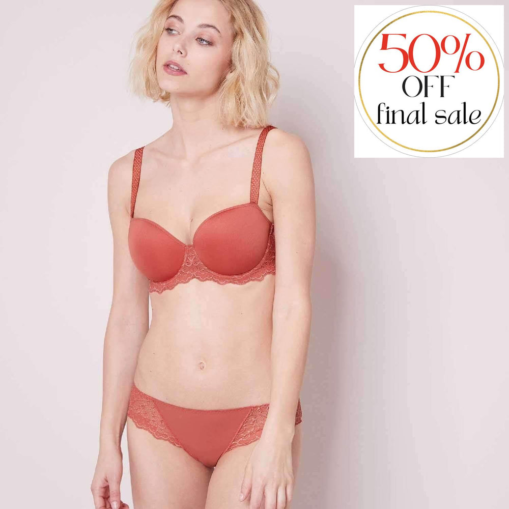 Simone Perele Caresse Tanga in Rose Quartz 12A710-Panties-Simone Perele-Rose Quartz-XSmall-Anna Bella Fine Lingerie, Reveal Your Most Gorgeous Self!