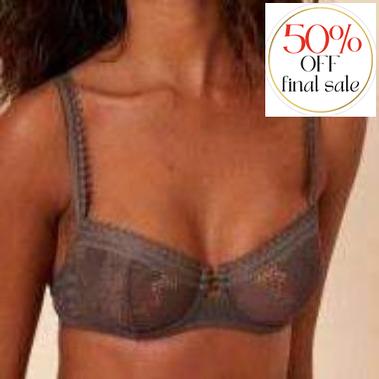 Simone Perele Citadine Demi Bra 14K330-Bras-Simone Perele-Smoky-30-D-Anna Bella Fine Lingerie, Reveal Your Most Gorgeous Self!