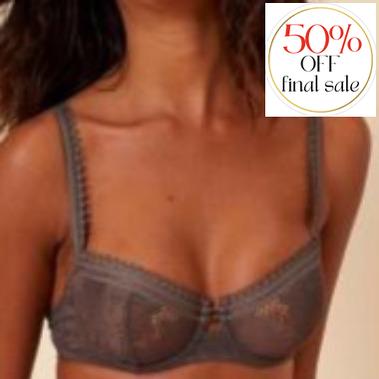 Simone Perele Citadine Demi Bra 14K330-Bras-Simone Perele-Smoky-30-D-Anna Bella Fine Lingerie, Reveal Your Most Gorgeous Self!