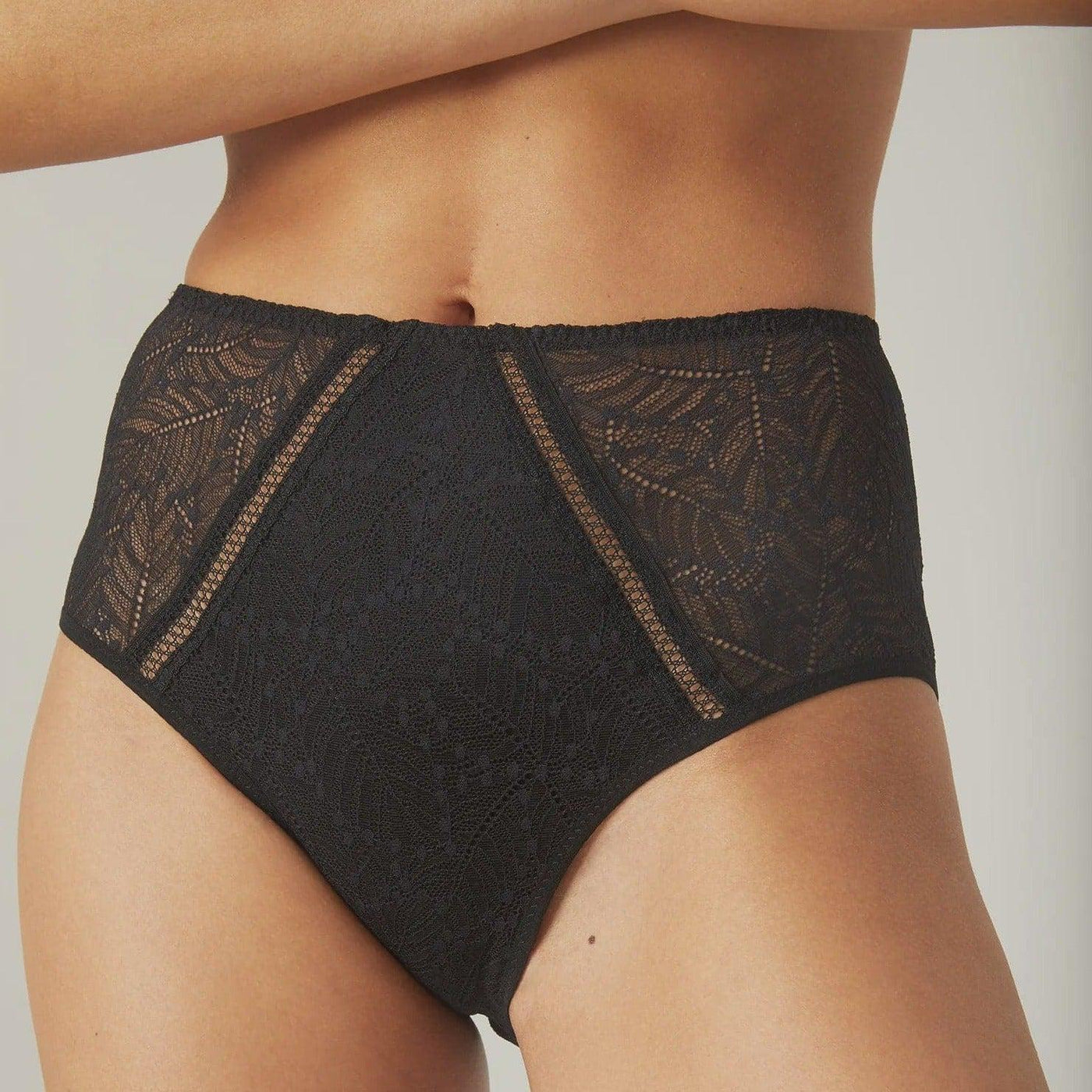 Simone Perele Comete Retro Brief in Black 12S770-Anna Bella Fine Lingerie-Black-Small-