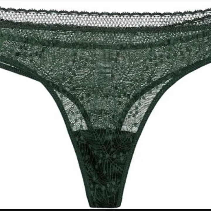 Simone Perele Comete Tanga in Icon Green 12S710-Panties-Simone Perele-Icon Green-XSmall-Anna Bella Fine Lingerie, Reveal Your Most Gorgeous Self!