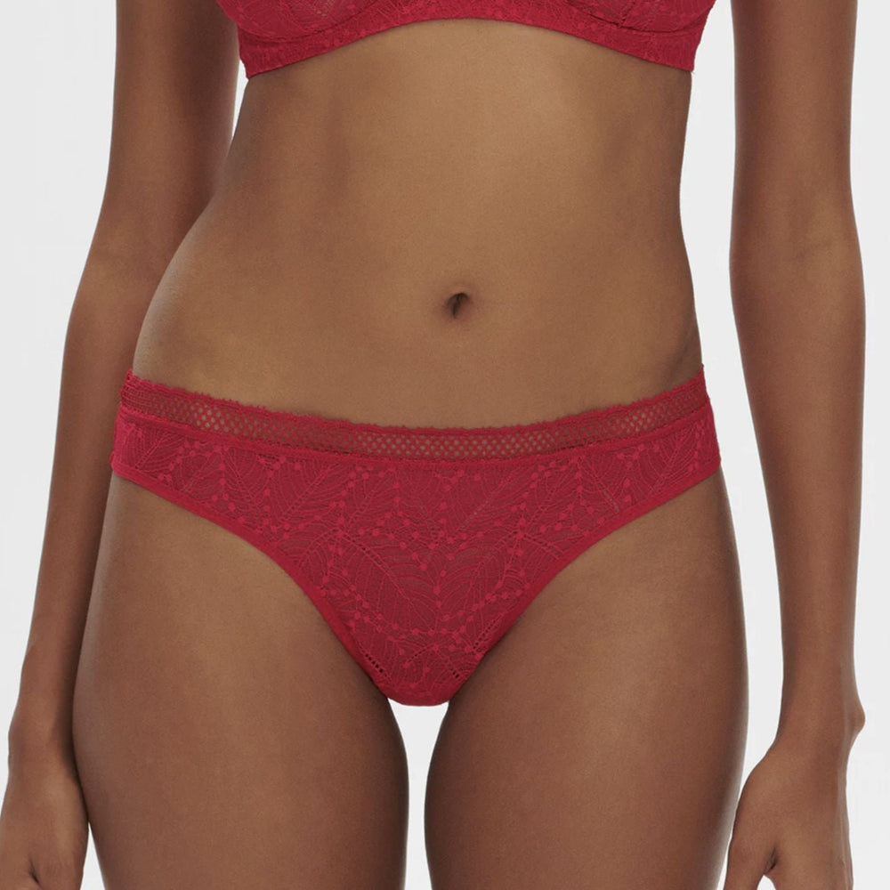 Simone Perele Comete Tanga in Ruby 12S710-Panties-Simone Perele-Ruby-XSmall-Anna Bella Fine Lingerie, Reveal Your Most Gorgeous Self!