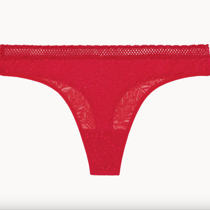 Simone Perele Comete Tanga in Ruby 12S710-Panties-Simone Perele-Ruby-XSmall-Anna Bella Fine Lingerie, Reveal Your Most Gorgeous Self!
