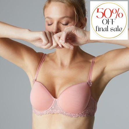 Simone Perele Delice 3D Demi Bra 12X343-Anna Bella Fine Lingerie-Peach Pink-34-B