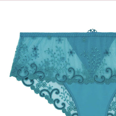 Simone Perele Delice Boyshort 12X630 in Atoll Blue-Panties-Simone Perele-Atoll Blue-XSmall-Anna Bella Fine Lingerie, Reveal Your Most Gorgeous Self!