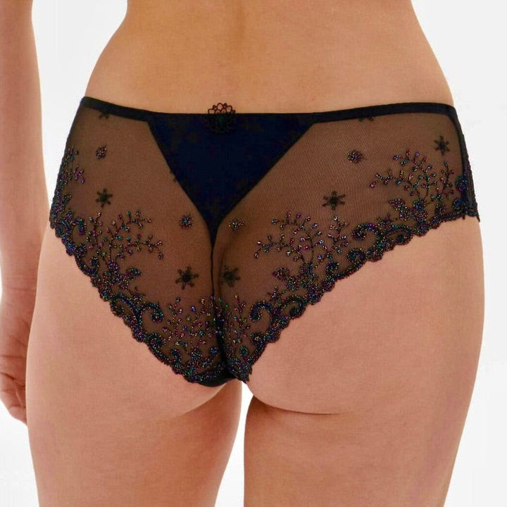 Simone Perele Delice Boyshort in Noir Gem 12X630-Panties-Simone Perele-Atoll Blue-XSmall-Anna Bella Fine Lingerie, Reveal Your Most Gorgeous Self!