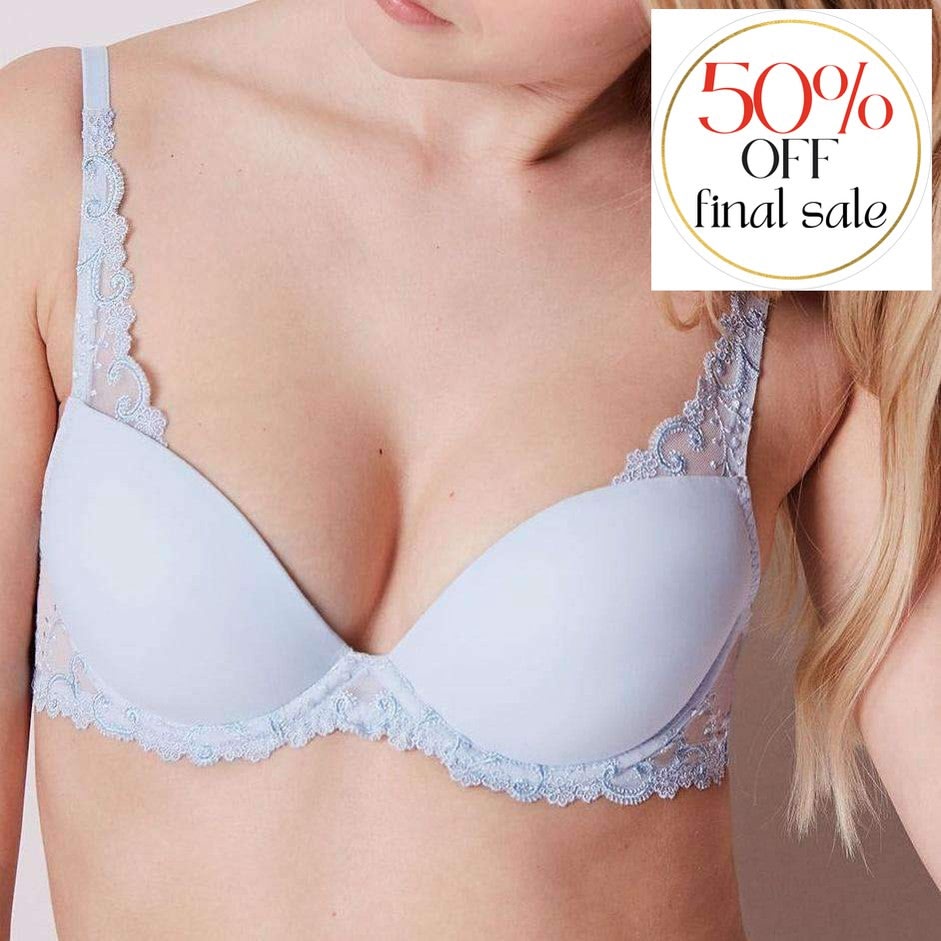 Simone Perele Delice Push Up Bra 12X340-Bras-Simone Perele-Frozen-34-C-Anna Bella Fine Lingerie, Reveal Your Most Gorgeous Self!