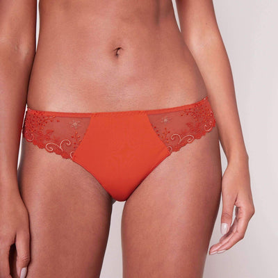 Simone Perele Delice Thong 12X700-Anna Bella Fine Lingerie-Blood Orange-XSmall (1)-